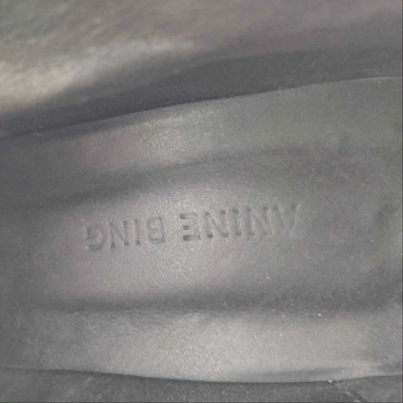 Anine Bing Irmelin boots midnight suede dark blue navy - Picture 8 of 9